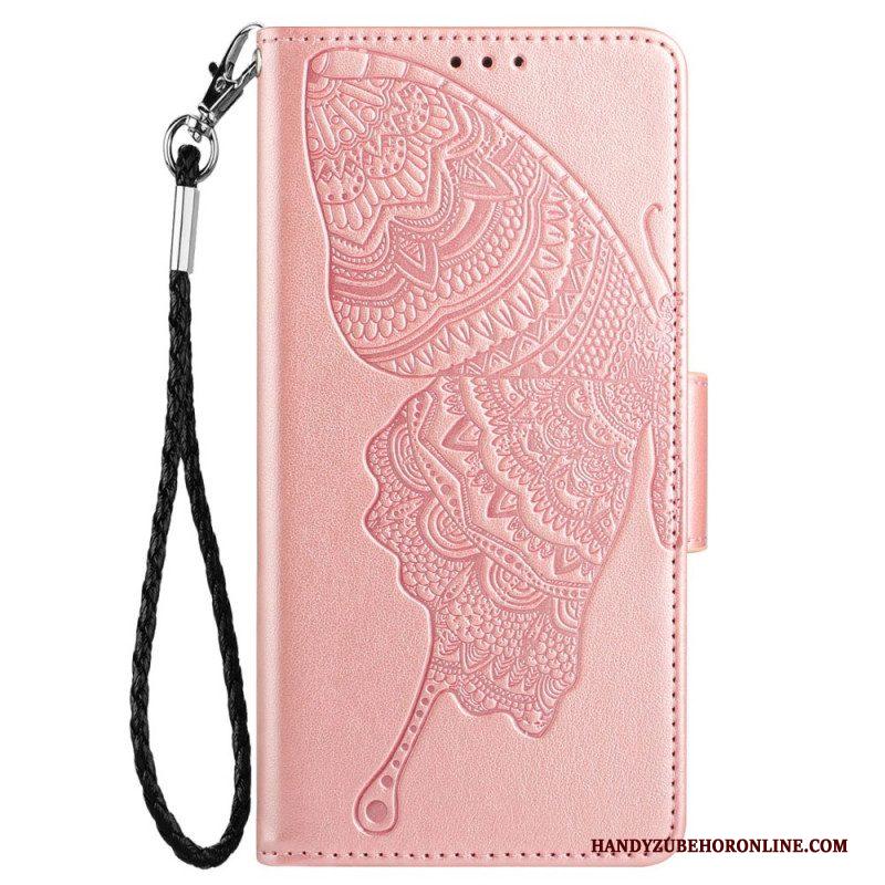 Folio-hoesje voor Samsung Galaxy A13 Met Ketting Patroon Met Bandjes