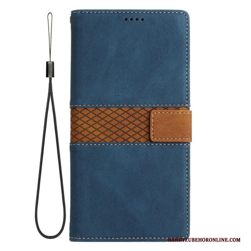 Folio-hoesje voor Samsung Galaxy A14 / A14 5G Met Ketting Premium Ring
