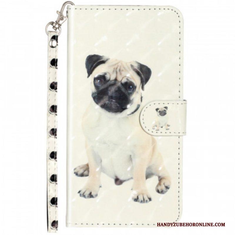 Folio-hoesje voor Samsung Galaxy A53 5G Met Ketting String Hond