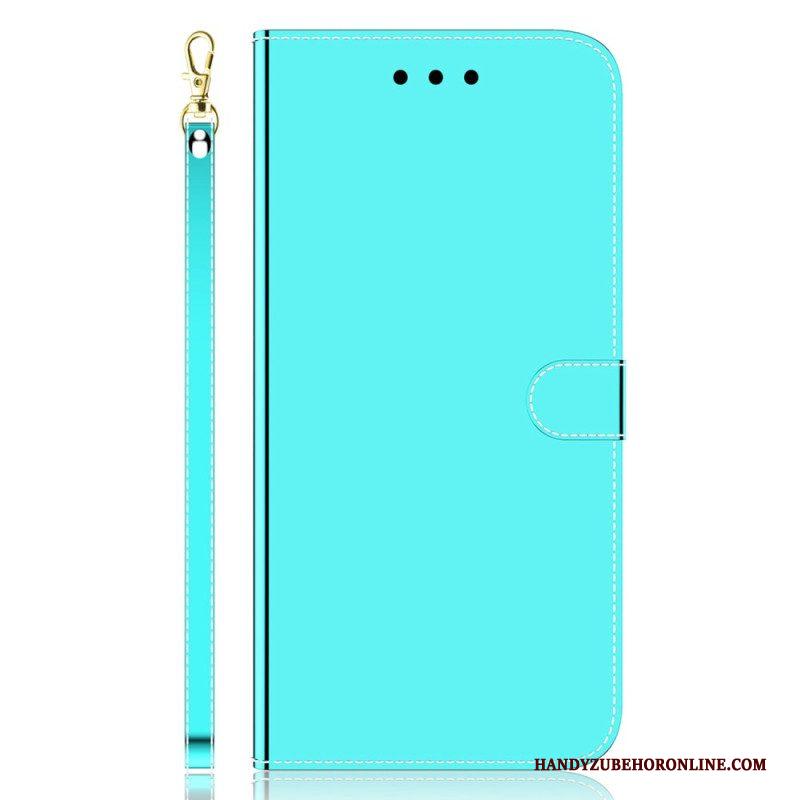 Folio-hoesje voor Samsung Galaxy A54 5G Spiegel En Lanyard