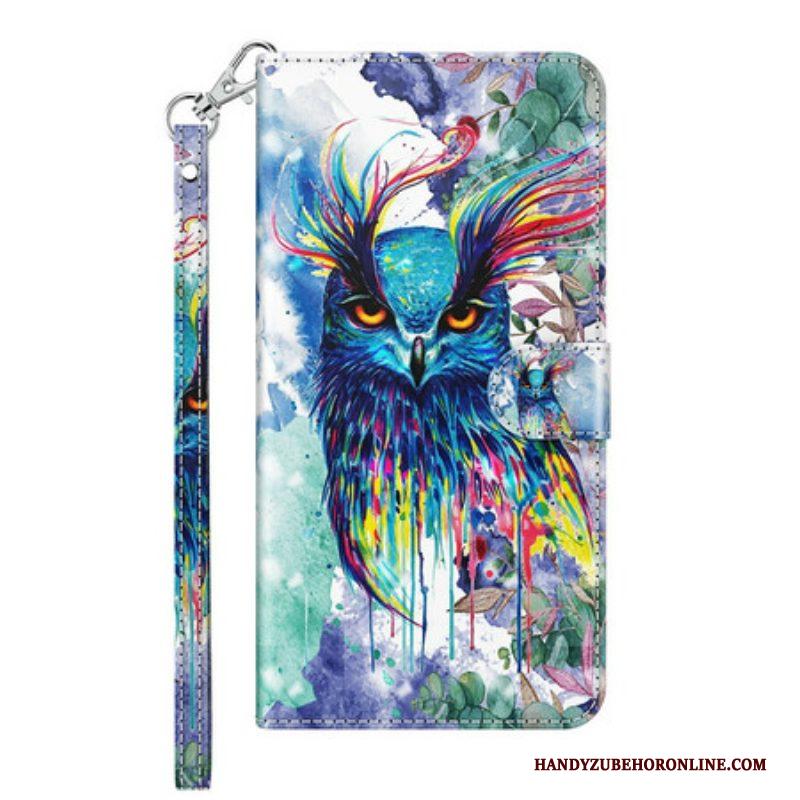 Folio-hoesje voor Samsung Galaxy M12 / A12 Aquarel Vogel