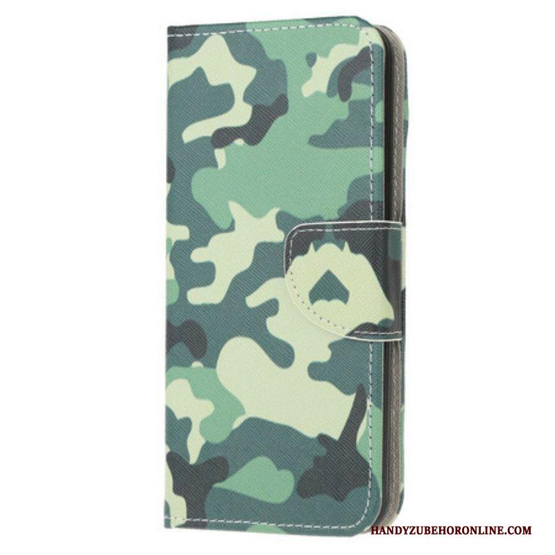 Folio-hoesje voor Samsung Galaxy M12 / A12 Militaire Camouflage