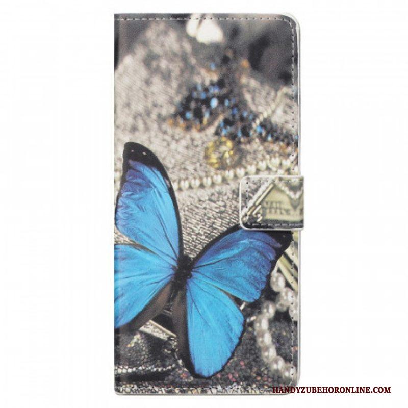 Folio-hoesje voor Samsung Galaxy M23 5G Blauwe Vlinder