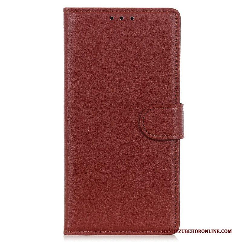 Folio-hoesje voor Samsung Galaxy M23 5G Traditionele Leerstijl