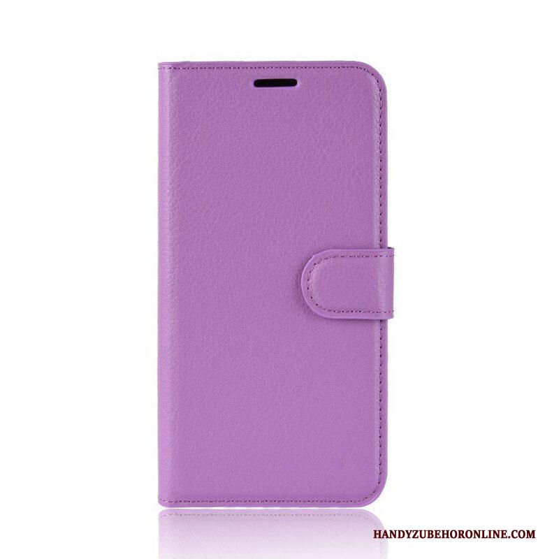 Folio-hoesje voor Samsung Galaxy S20 Plus / S20 Plus 5G Klassiek Lychee Kunstleer