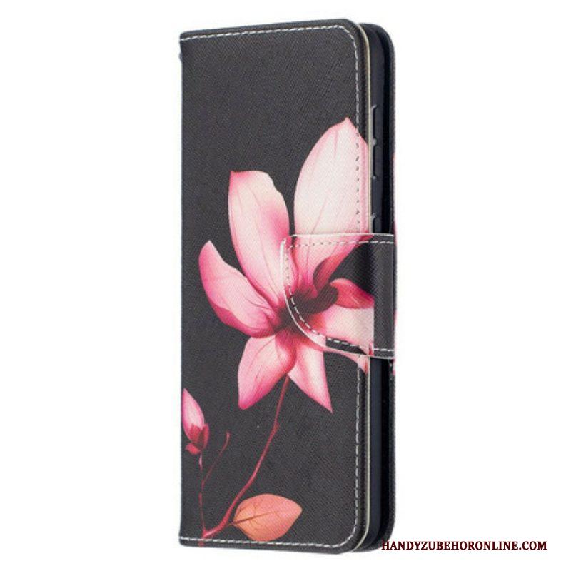 Folio-hoesje voor Samsung Galaxy S21 5G Roze Bloem