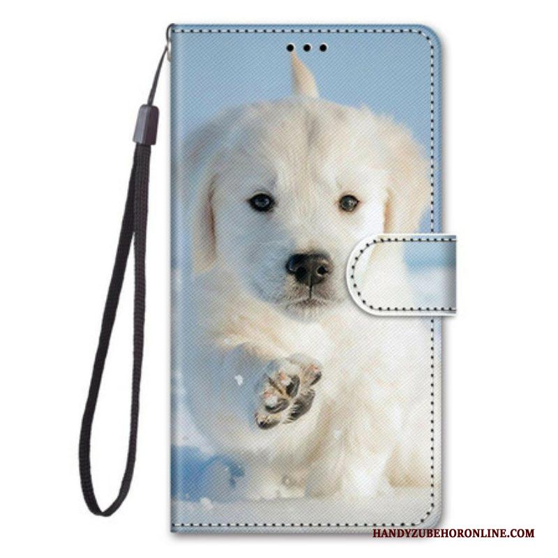 Folio-hoesje voor Samsung Galaxy S21 5G Schattige Hond