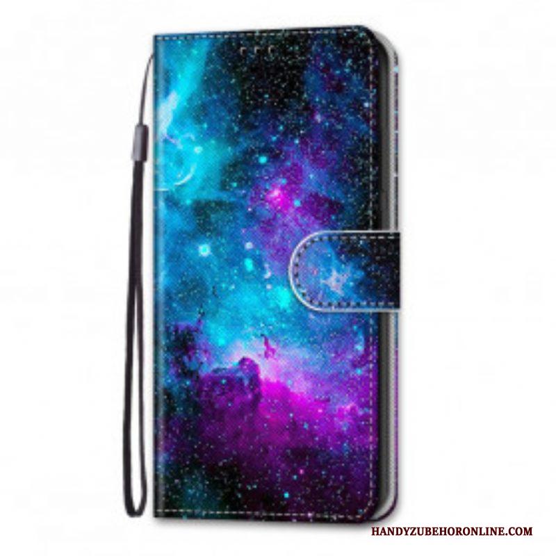 Folio-hoesje voor Samsung Galaxy S21 Ultra 5G Kosmische Hemel