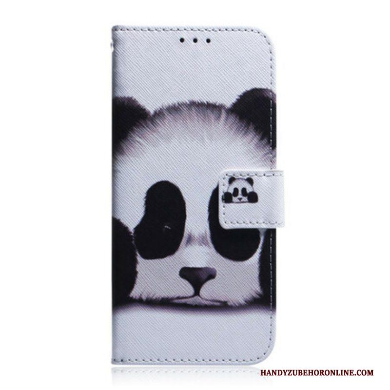 Folio-hoesje voor Samsung Galaxy S21 Ultra 5G Panda Gezicht