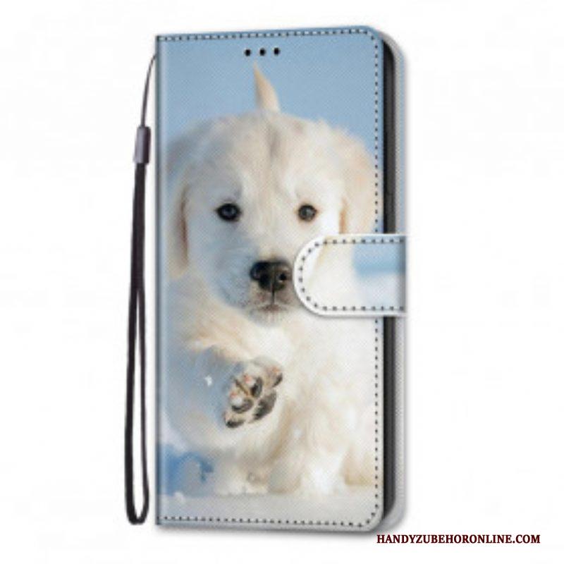 Folio-hoesje voor Samsung Galaxy S21 Ultra 5G Schattige Hond
