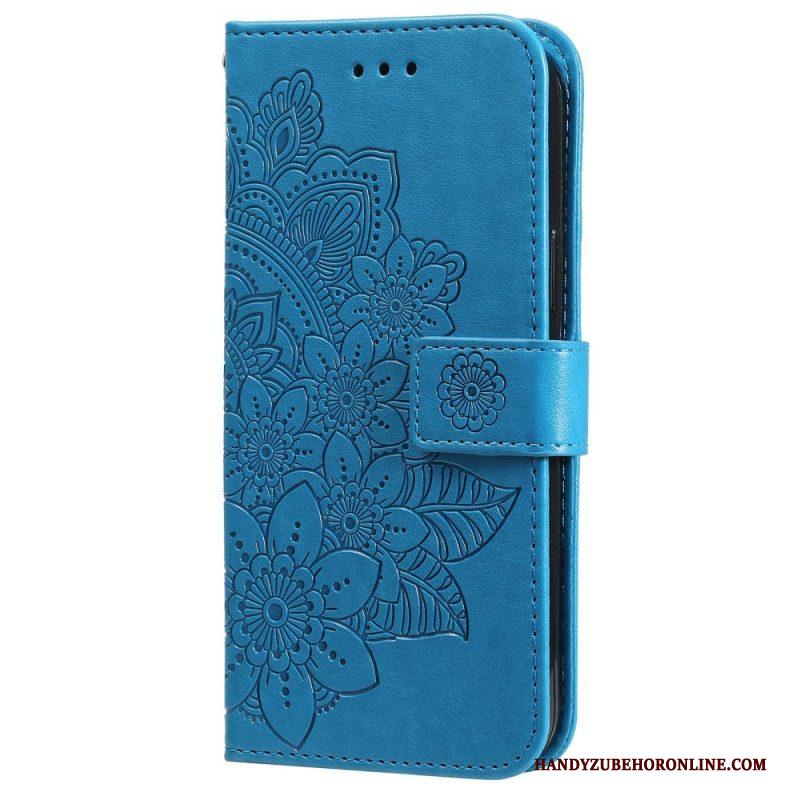 Folio-hoesje voor Samsung Galaxy S22 Ultra 5G Bloemmandala