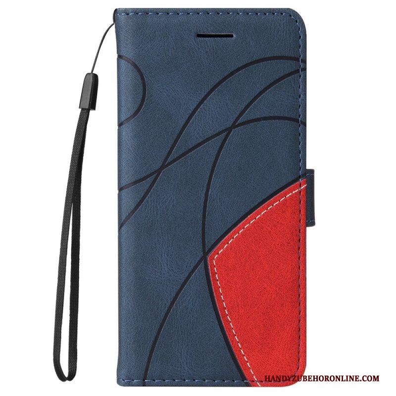 Folio-hoesje voor Samsung Galaxy S22 Ultra 5G Twee Toon