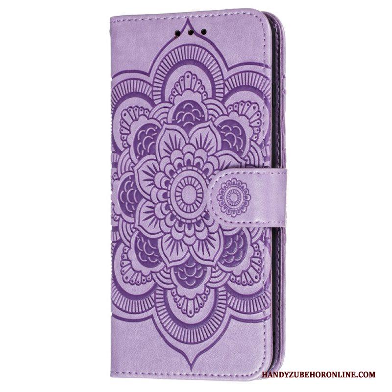 Folio-hoesje voor Samsung Galaxy S22 Ultra 5G Volledige Mandala