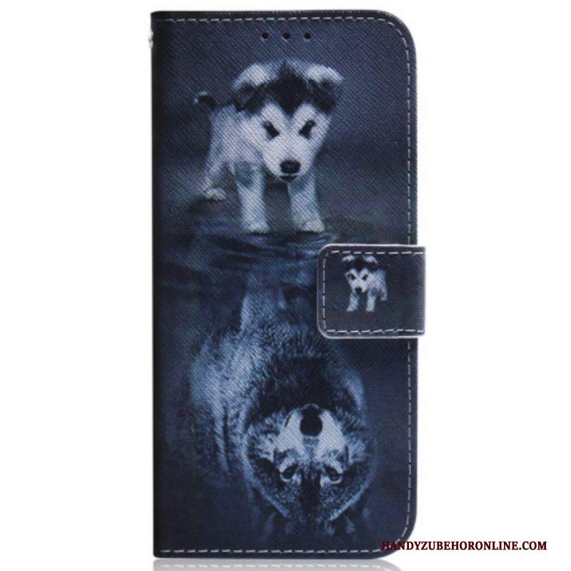 Folio-hoesje voor Samsung Galaxy S23 5G Puppy-droom