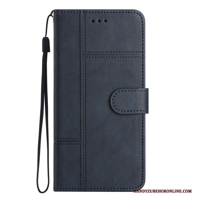 Folio-hoesje voor Samsung Galaxy S23 Plus 5G Met Ketting Zaken In Lanyard