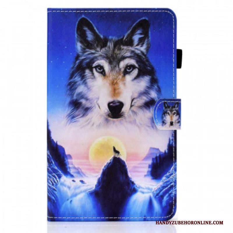 Folio-hoesje voor Samsung Galaxy Tab A8 (2021) Berg Wolf