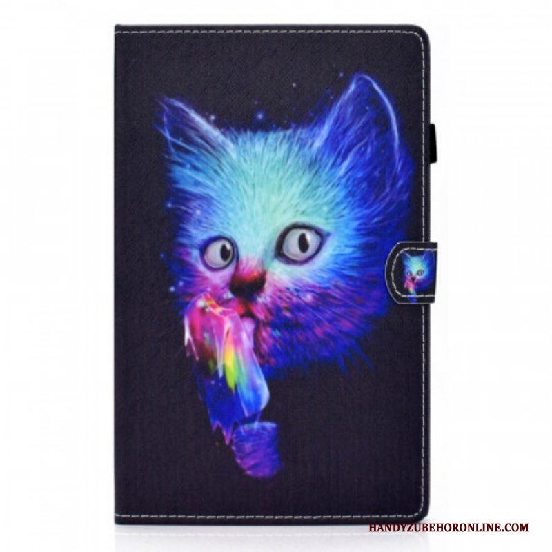 Folio-hoesje voor Samsung Galaxy Tab A8 (2021) Psycho Kat