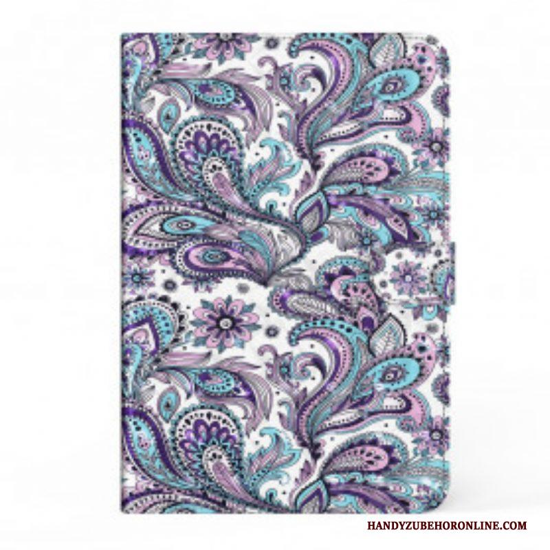 Folio-hoesje voor Samsung Galaxy Tab S8 / Tab S7 Kunstleer Paisley-patroon