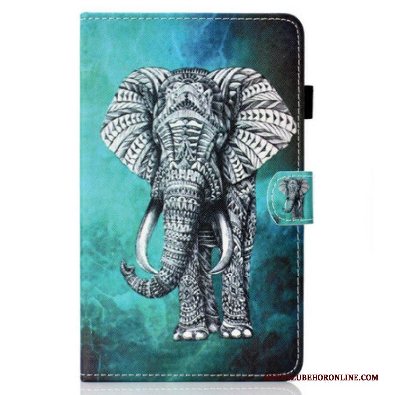 Folio-hoesje voor Samsung Galaxy Tab S8 / Tab S7 Stammen Olifant