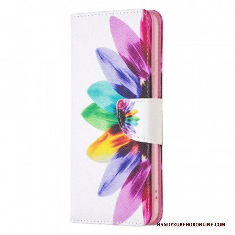 Folio-hoesje voor Xiaomi 12 / 12X Waterverf Bloem