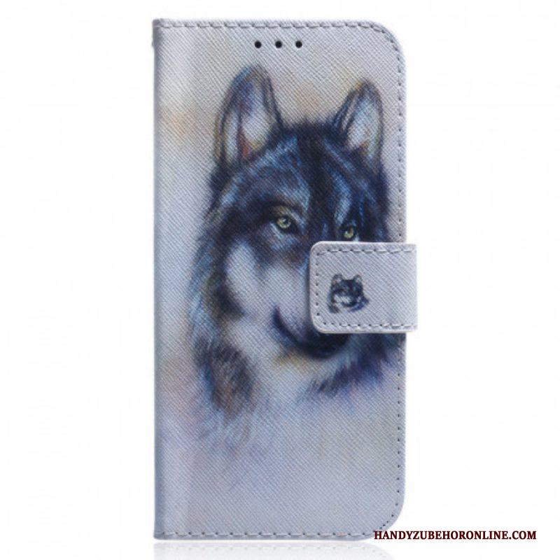 Folio-hoesje voor Xiaomi 12 Pro Wolf Schilderij