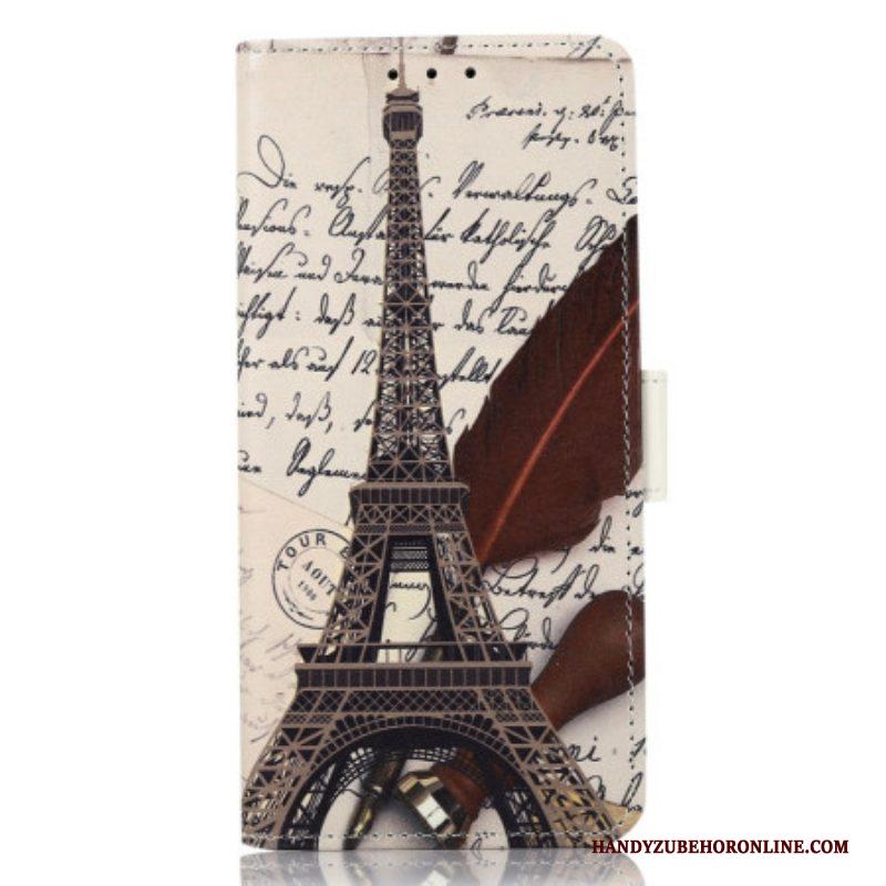 Folio-hoesje voor Xiaomi 13 Lite Dichters Eiffeltoren