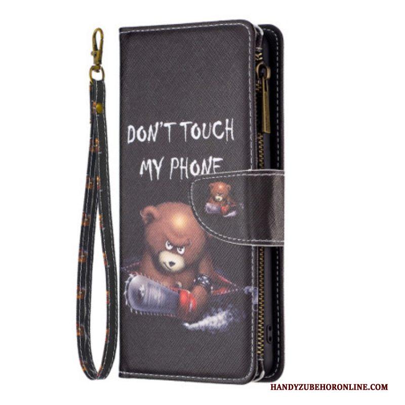 Folio-hoesje voor Xiaomi 13 Lite Portemonnee Leren Dangerous Bear-portemonnee