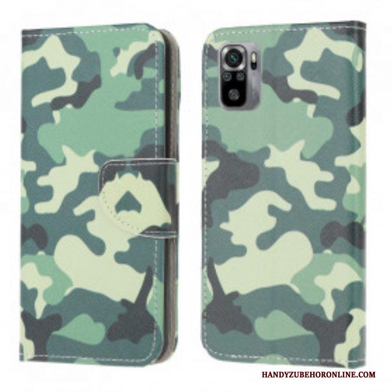 Folio-hoesje voor Xiaomi Redmi Note 10 / 10S Camouflage