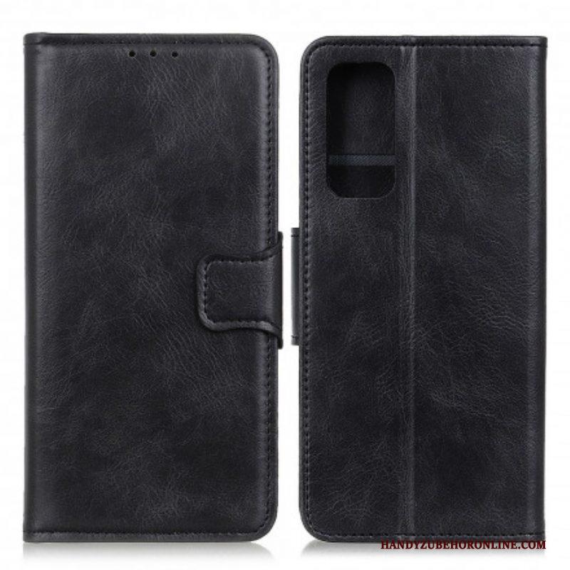 Folio-hoesje voor Xiaomi Redmi Note 10 / 10S Omkeerbare Sluiting Met Leereffect