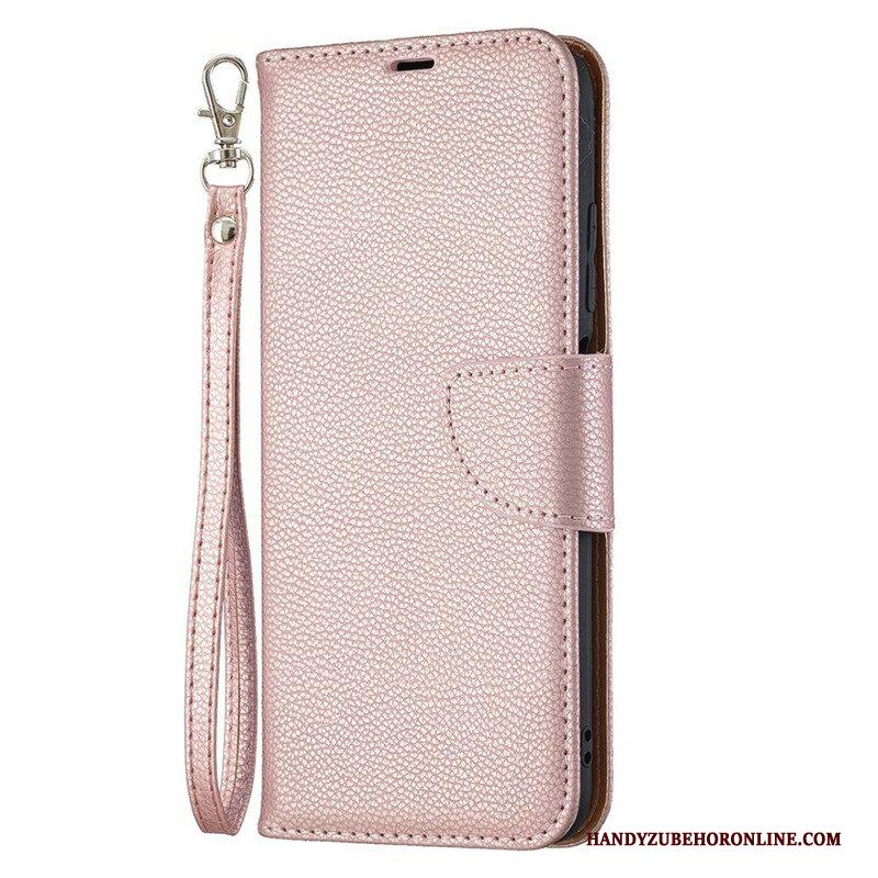 Folio-hoesje voor Xiaomi Redmi Note 10 5G Flip Case Lychee Rabat Schuin