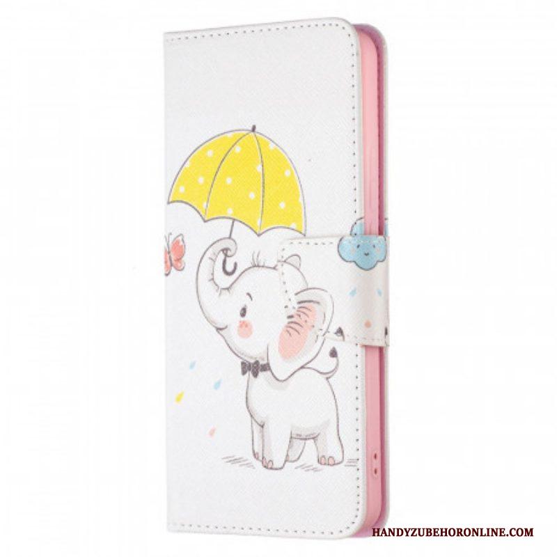 Folio-hoesje voor Xiaomi Redmi Note 11 Pro Plus 5G Baby Olifant