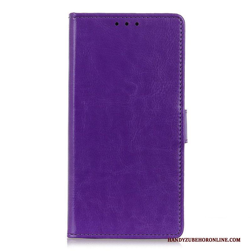 Folio-hoesje voor Xiaomi Redmi Note 11 Pro Plus 5G Glanzend Leereffect