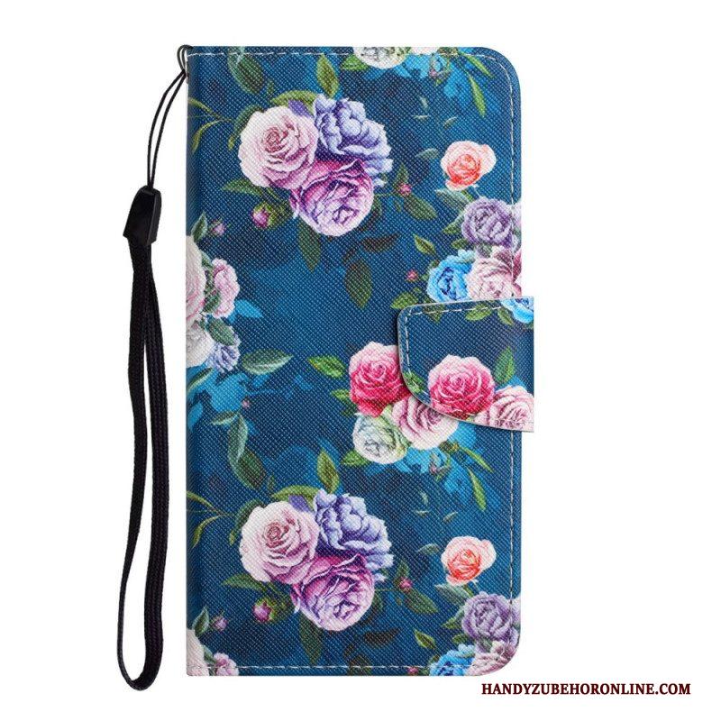 Folio-hoesje voor Xiaomi Redmi Note 11 Pro Plus 5G Vrijheid Koninklijke Bloemen