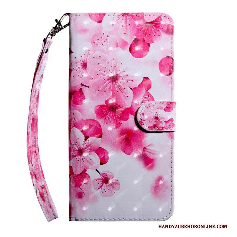 Folio-hoesje voor iPhone 13 Mini Lichte Vlek Bloemen Bloesem