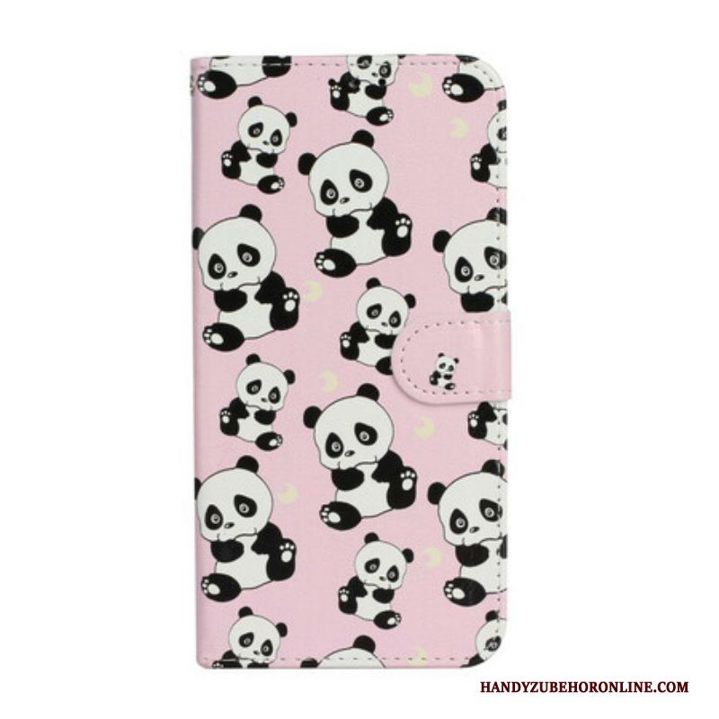 Folio-hoesje voor iPhone 13 Mini Meerdere Panda's