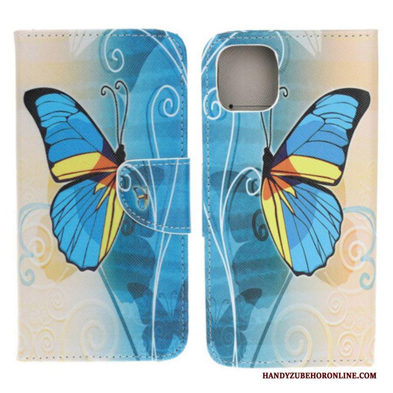 Folio-hoesje voor iPhone 13 Mini Vlinders