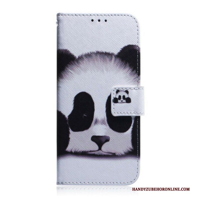 Folio-hoesje voor iPhone 13 Pro Max Panda Gezicht