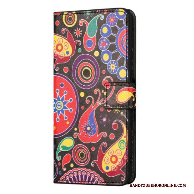 Folio-hoesje voor iPhone 14 Galaxy Patroon