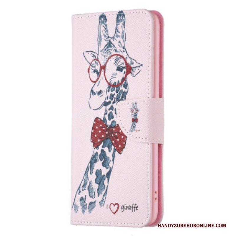 Folio-hoesje voor iPhone 15 Plus Intello-giraffe