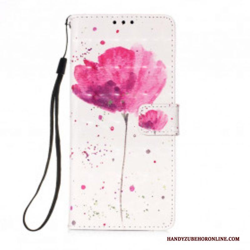 Hoesje Folio-hoesje voor Samsung Galaxy M12 / A12 Aquarel Papaver