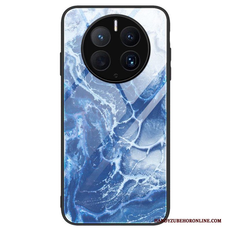 Hoesje voor Huawei Mate 50 Pro Stijlvol Marmer Gehard Glas