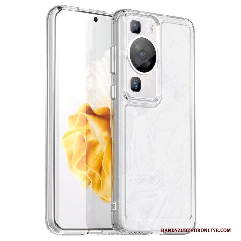 Hoesje voor Huawei P60 Pro Transparante Candy-serie