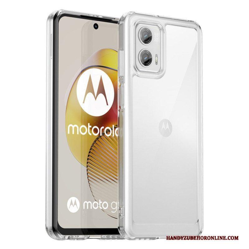 Hoesje voor Moto G73 5G Transparante Hybride