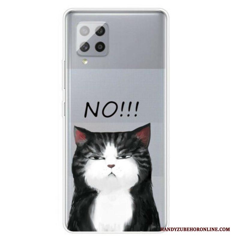 Hoesje voor Samsung Galaxy A42 5G De Kat Die Nee Zegt