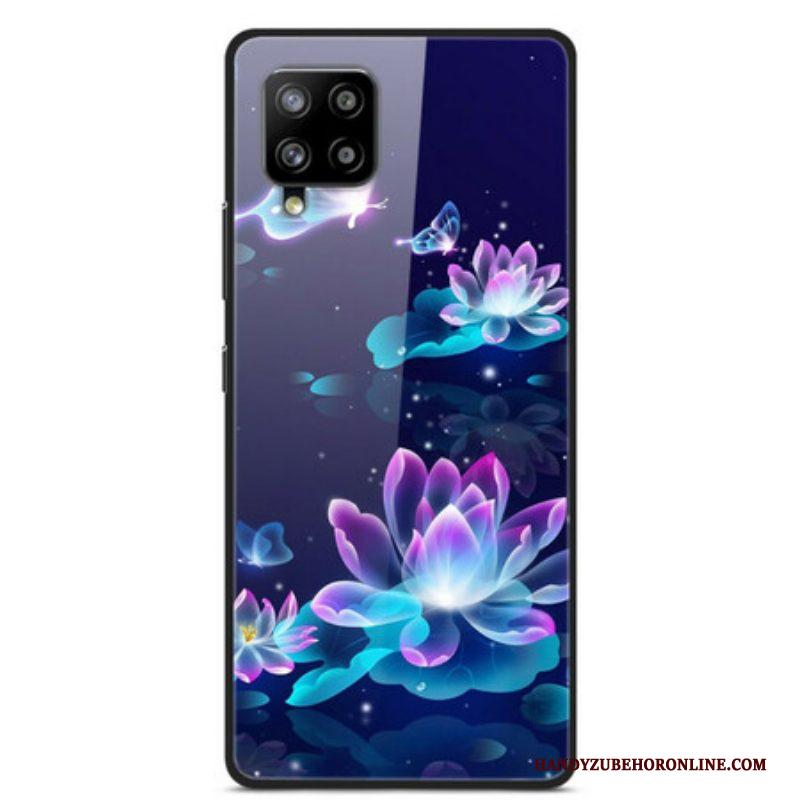 Hoesje voor Samsung Galaxy A42 5G Waterlelies Van Gehard Glas