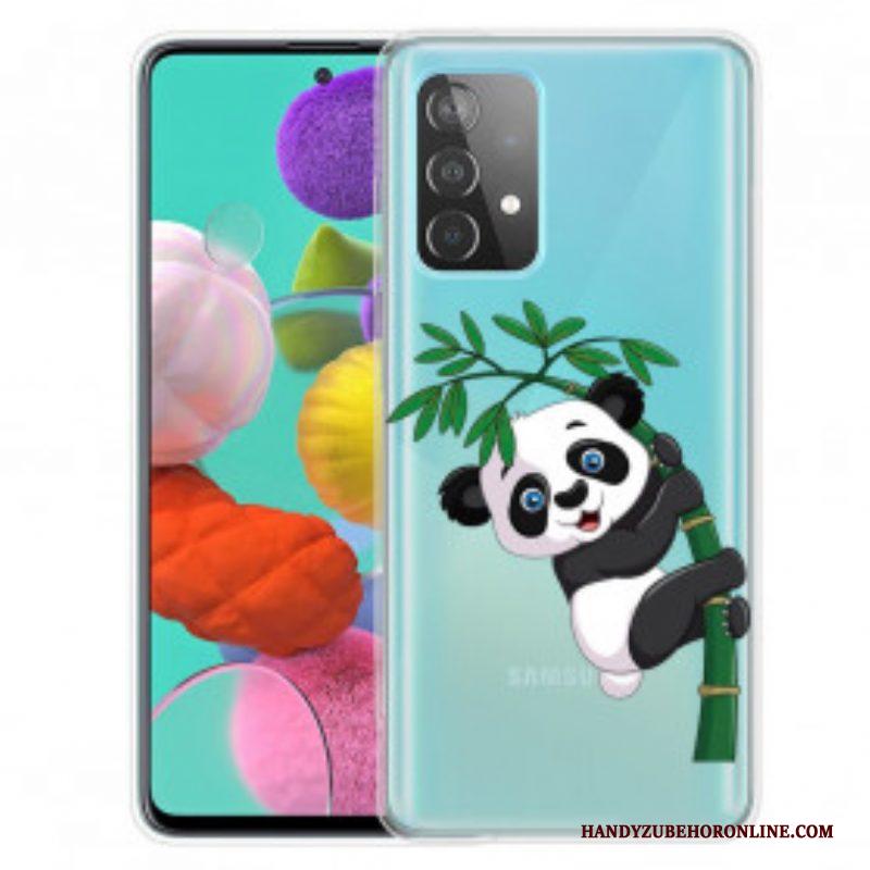 Hoesje voor Samsung Galaxy A52 4G / A52 5G / A52s 5G Panda Op Bamboe