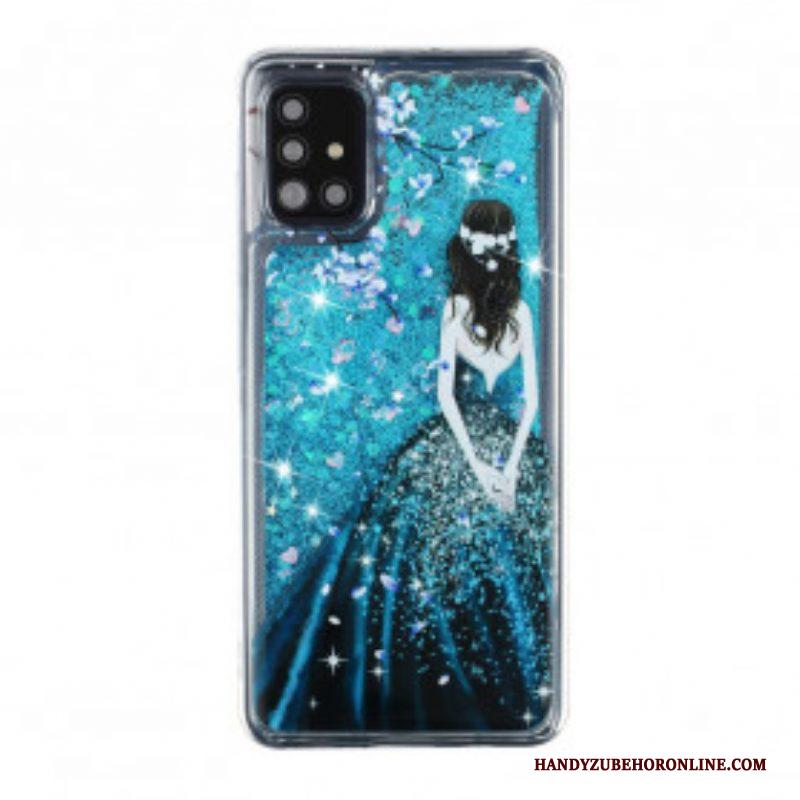 Hoesje voor Samsung Galaxy A52 4G / A52 5G / A52s 5G Vrouw Pailletten