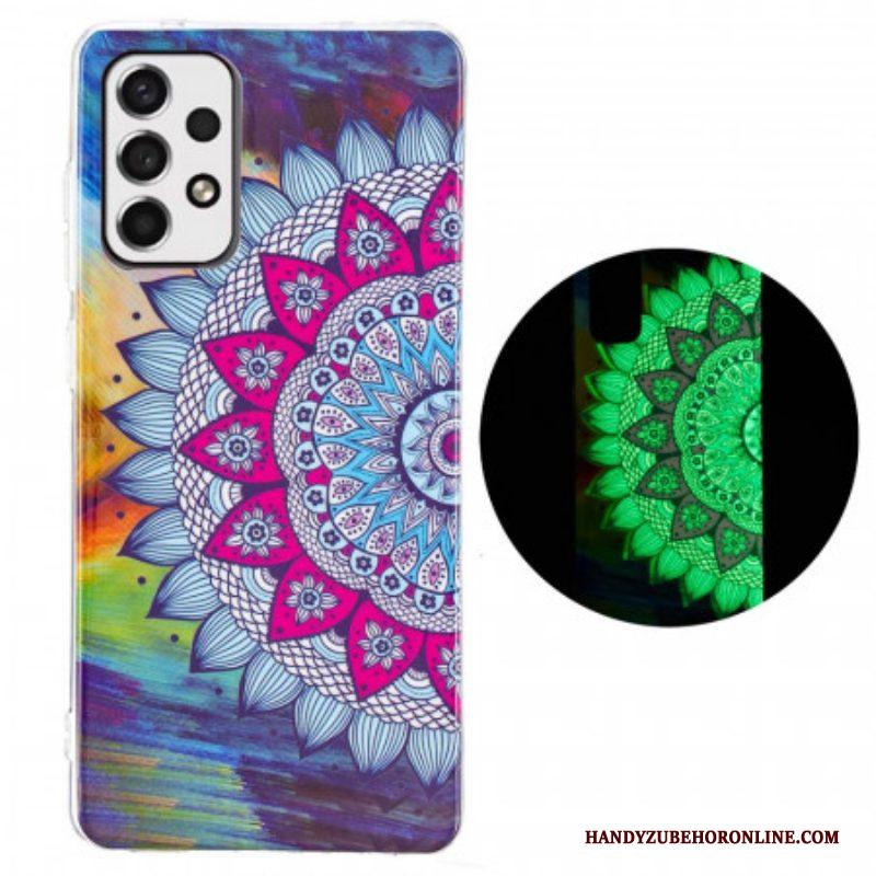 Hoesje voor Samsung Galaxy A53 5G Fluorescerende Kleurrijke Mandala