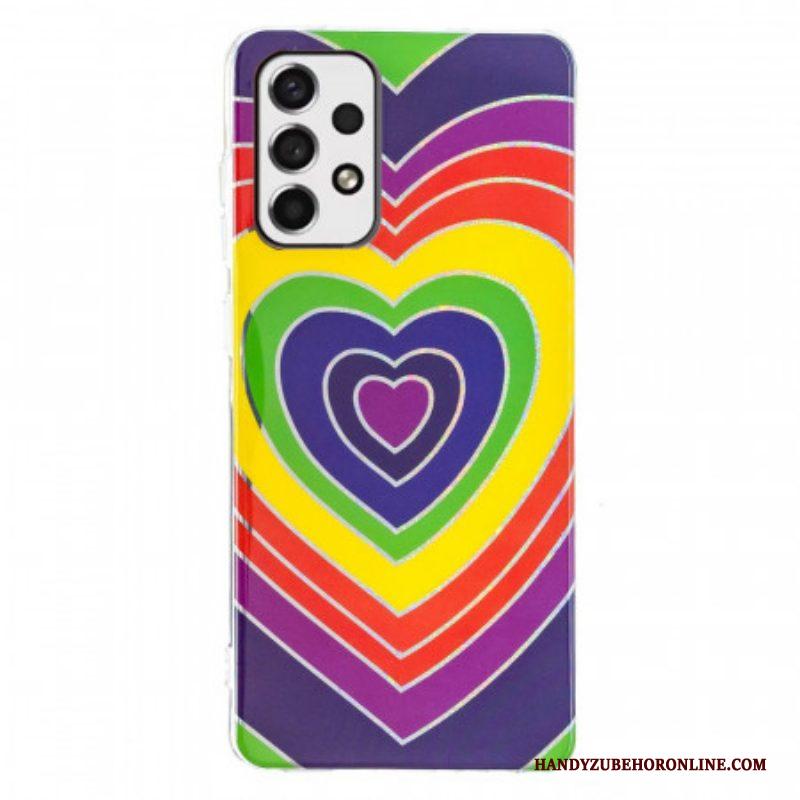 Hoesje voor Samsung Galaxy A53 5G Psychedelisch Hart