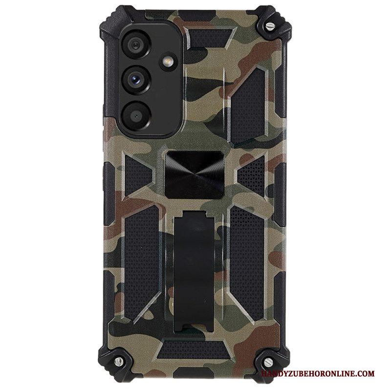 Hoesje voor Samsung Galaxy A54 5G Camouflage Verwijderbare Ondersteuning